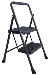 Folding Step Stool with Wide Anti-Slip Pedal, 330lbs Sturdy Steel Ladder, 2... - Picture 1 of 6
