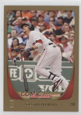 2011 Bowman Gold Dustin Pedroia #26 - Image 1 of 2