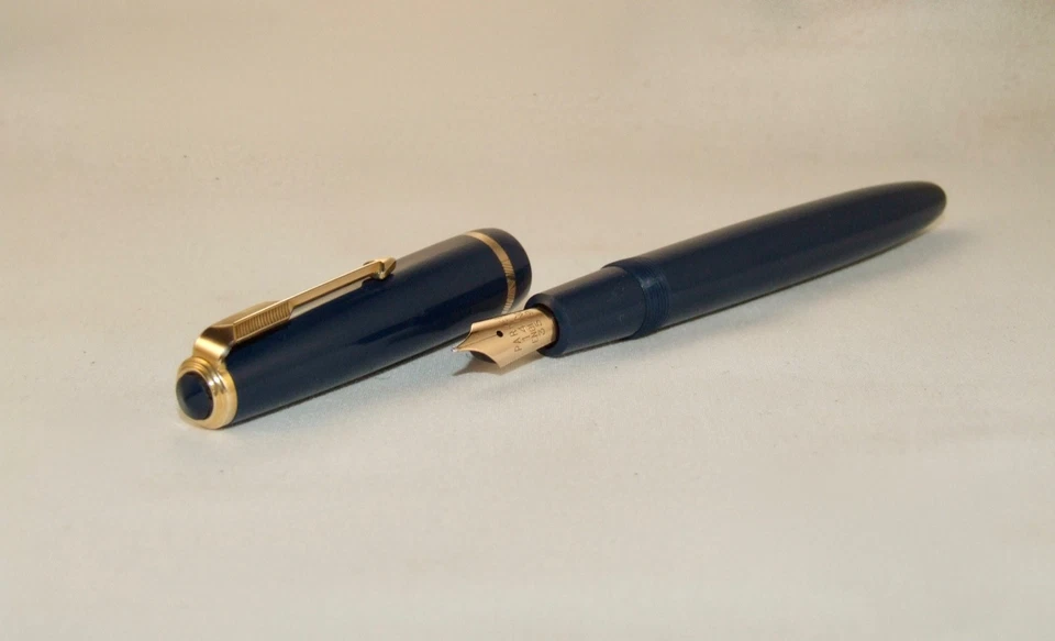 VINTAGE PARKER DUOFOLD SENIOR FOUNTAIN PEN - AERO-FILL - SUPERB - C1954 - Image 1 of 4