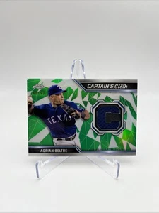 2021 Topps Chrome Captain's Cloth Relics Green /99 Adrian Beltre #CCR-AB - Picture 1 of 3
