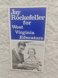 Brochure campagna governativa Jay Rockefeller WV Democratic 1972 - Foto 1 di 4