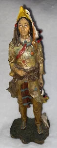 Vintage Native American Indian 13" Resin Statue - Bild 1 von 9