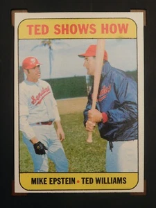 Tarjeta de béisbol Topps 1969 #539 Ted muestra cómo (casi nuevo) - Imagen 1 de 2