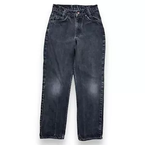Vintage Levis Orange Tab 550 Relaxed Fit Student Jeans Sz 12 Faded Black 24x26 - Picture 1 of 12