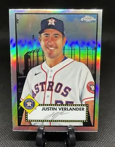 2021 Topps cromo platino refractores de aniversario #171 Justin Verlander - Astros - Imagen 1 de 3