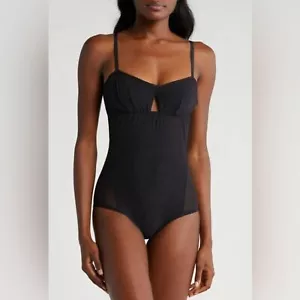 Revolve We Are HAH Under The Wire Black Noir Mesh Underwire Bodysuit Size XS NWT - Picture 1 of 15