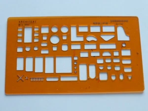 Zeichenschablone STANDARDGRAPH N° 342 ARCHITEKT Maßstab 1 : 100 - Bild 1 von 1