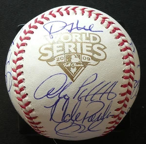 Rare 2009 NY Yankees WS Champs Team Signed Baseball Jeter Matsui Rivera 22 Autos - Picture 1 of 14