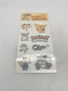 Vintage 1999 Artbox Nintendo POKEMON Temporary Tattoos Pikachu Unused #11210 - Picture 1 of 2