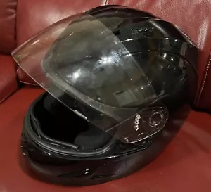 Fuel Flip Up Dot Large Motorcycle Helmet Black - Preowned - Picture 1 of 3