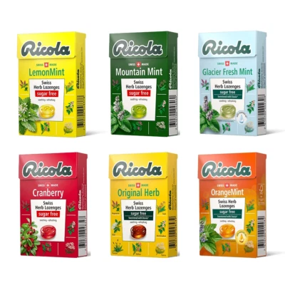 6 Flavors Ricola Swiss Herb Candy Lozenges Sugar Free 40g - Image 1 of 4