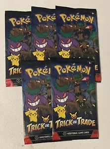 Pokemon Trick Or Trade BOOster Packs (Sealed) (x5 Booster packs) 2024 - Picture 1 of 1