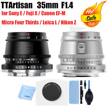 TTArtisans 35mm F1.4 APS-C Lens for Micro Four Thirds Fujifilm Sony Nikon Camara