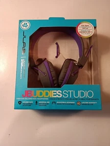 Headphones Wired JLab Audio JBuddies Studio Kids Over-Ear Graphite/Purple - Picture 1 of 17