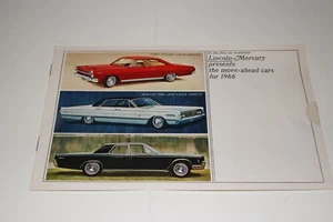 Folleto de ventas de fábrica de Lincoln Mercury 1966, original - Imagen 1 de 7