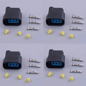 High Voltage Pack Plug Connector Pigtail Ignition Coil W/O Wire ABS Metal Black - Picture 1 of 4