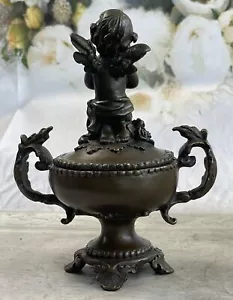 Bandeja de joyería escultura de bronce estatua de decoración de oficina en el hogar venta de regalo - Imagen 1 de 7