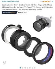 18mm HD Wide Angle & 10x Macro Additional Lens Set for Sony ZV1/Sony