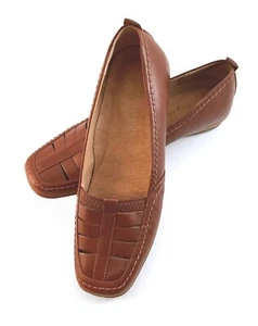 Easy Spirit Esadrienne Größe: 6,5 M Damen-Slipper aus geflochtenem Leder Fischer - Bild 1 von 9