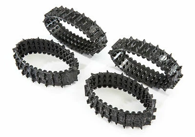Traxxas 8877 Deep Terrain Treads Pour TRX-4 Avant Et Arrière 4 Chaînes Set NEUF - Photo 1/4