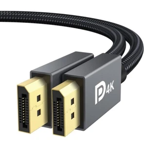 DisplayPort Cable, iVANKY 4K DP Cable 6.6ft [4K@60Hz] Braided, Gray - Picture 1 of 10