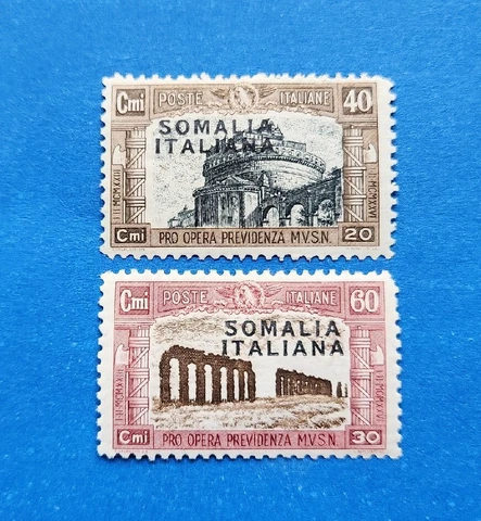 Somalia Stamps, Scott B17-B18 MLH Cover