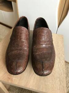 prada crocodile alligator leather shoes sz 10 (29cm)