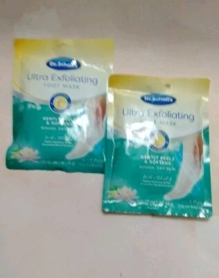 2X Mascarilla Ultra Exfoliante para Pies Dr. Scholl's - Exfolia y Suaviza la Piel Seca Áspera  Foto 1 de 4