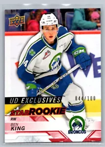 2018 UD CHL Star Rookie Exclusives  Ben King 317 /100 - Picture 1 of 2