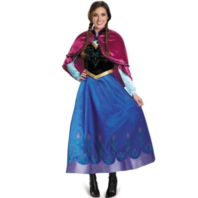 Vestido Princesa Anna Disfraz Juegos con disfraces Para Mujer Vestido Blancanieves Congelado Foto 1 de 4