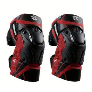 Motorcycle Knee Pads-Reflective Safety Gear-Adjustable Straps-Impact Protection - Picture 1 of 14