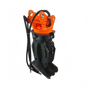 Rotating Grapple Hydraulic Graber For 7-11 ton Excavators Digger Attachment Red - Picture 1 of 20