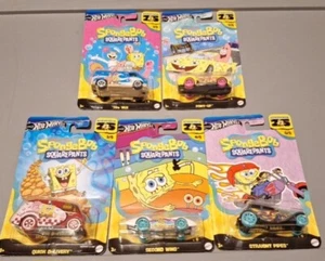 2024 HOT WHEELS SPONGEBOB SQUAREPANTS SET OF 5 **NEW RELEASE** - Picture 1 of 2