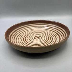 Vintage Spiral Ceramic Bowl MCM 1960s Decor 8.5” - Picture 1 of 6