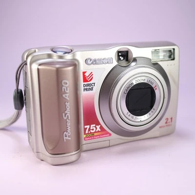 Canon Digital Camera PowerShot A20 2.1MP Silver Tested - Image 1 of 4