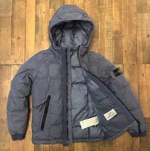 Stone Island Junior Garment Dyed Crinkle Reps Daunenmantel Neuwertig Authentisch  - Bild 1 von 9