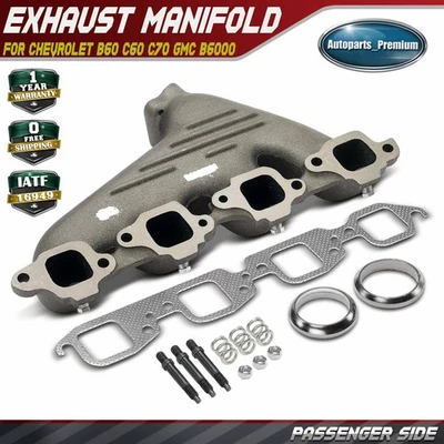 Colector de escape derecho para Chevrolet B60 C60 C70 GMC B6000 1983-1990 6,0 L 7,0 L Foto 1 de 4