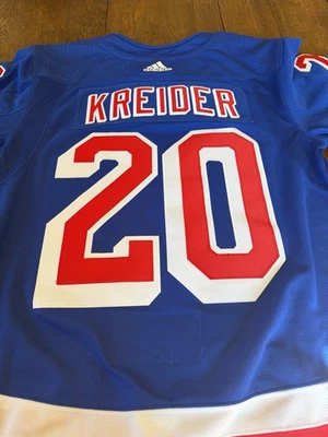Adidas Men's Chris Kreider #20 NY Rangers Blue Jersey Size 50 NHL Hockey - Image 1 of 4
