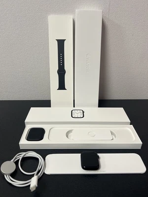 Apple Watch Seriers 7 45mm GPS Midnight Alu Sport Band A2474 sehr guter Zustand - Bild 1 von 4