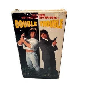 Double Trouble VHS 1992 Action Comedy Original Release Columbia TriStar - Picture 1 of 5