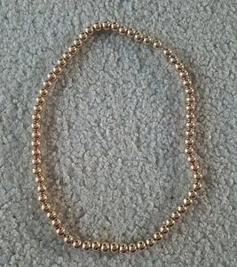 W.G Clark WGC Early 1900s Heavy Gold Filled Beaded Edwardian Era 14.5” choker - Picture 1 of 4