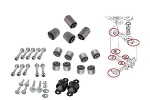 Rear Control Trailing Lateral Arm Bushes Bushings For Volvo S40 V50 2004-2012 - Foto 1 di 1