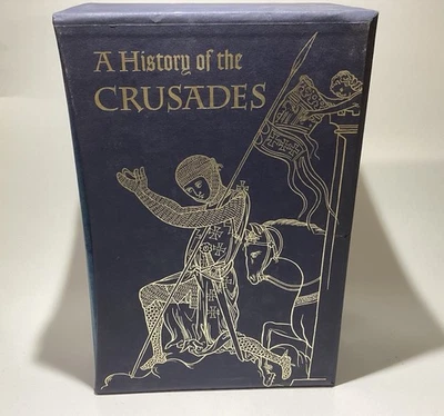 A History of the Crusades by Steven Runciman – 3 Volume Set – 1994 Folio Society - Image 1 of 4