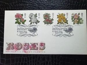 FDC - 1991 - ROSAS - CUBIERTA DEL PRIMER DÍA SIN DIRECCIÓN - #1553 - Imagen 1 de 1