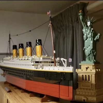 9090pcs Titanic Large Cruise Ship Building Blocks Compatible 10294  - Image 1 of 4