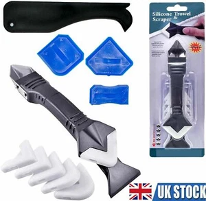 Silicone Sealant Remover DIY Tool Kit 11 pcs Set Scraper Caulking Mould Removal - Picture 1 of 7
