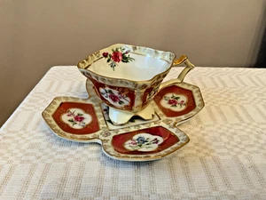 Taza y platillo de café cuadrado vintage Alemania NC muy raro - Imagen 1 de 9