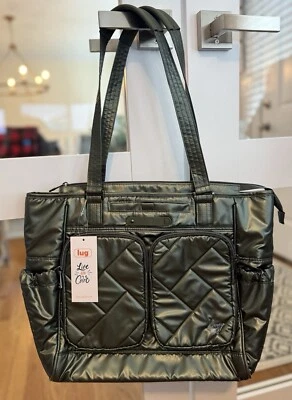 NUEVO CON ETIQUETAS NUEVO BOLSO DE MANO LUG Trotter ~ verde oliva Foto 1 de 4