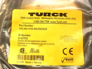 TURCK U-47775 -PKG 4M-4-PSG 4M/S90/S618 New in Factory Bag - Picture 1 of 4