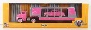 M2 Machines Auto Haulers 1956 Ford C-500 COE & 1949 Mercury Semi R17 Pink 15-17 - Picture 1 of 7
